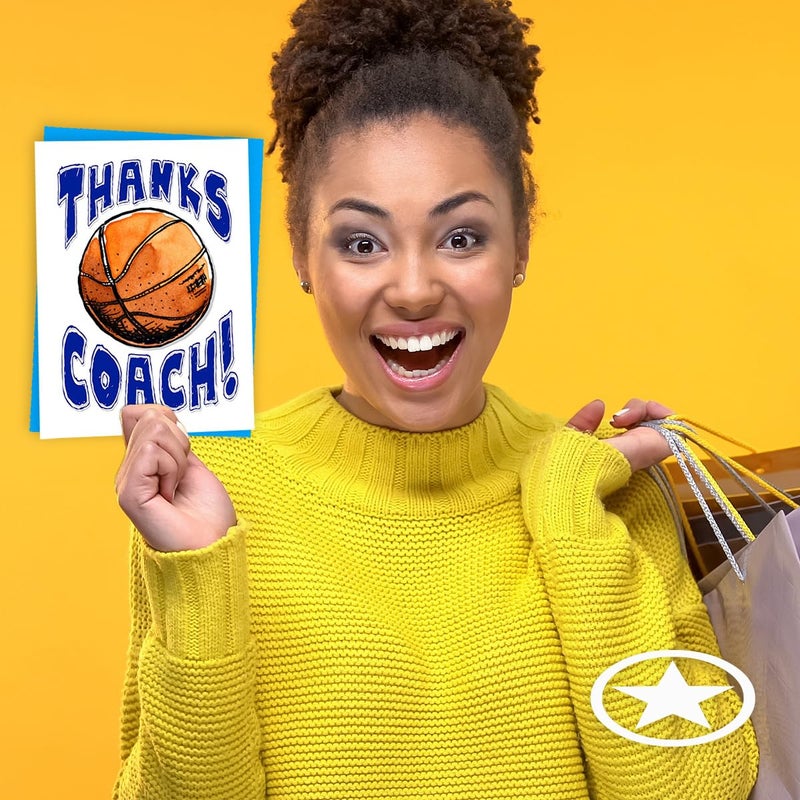 Play Strong Thanks Basketball Coach â€œYouâ€™re Awesomeâ€ Thank You Cards (3-Pack, 5"x7") â€“ Coach Appreciation Greeting Cards for Youth Basketball Teams, Players & Parents â€“ Play Strong Sports Powercards | Empower the Champion Within - Image 5